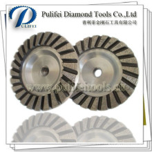 Turbo Diamond Segment Diamante de aluminio rueda de la taza de molienda